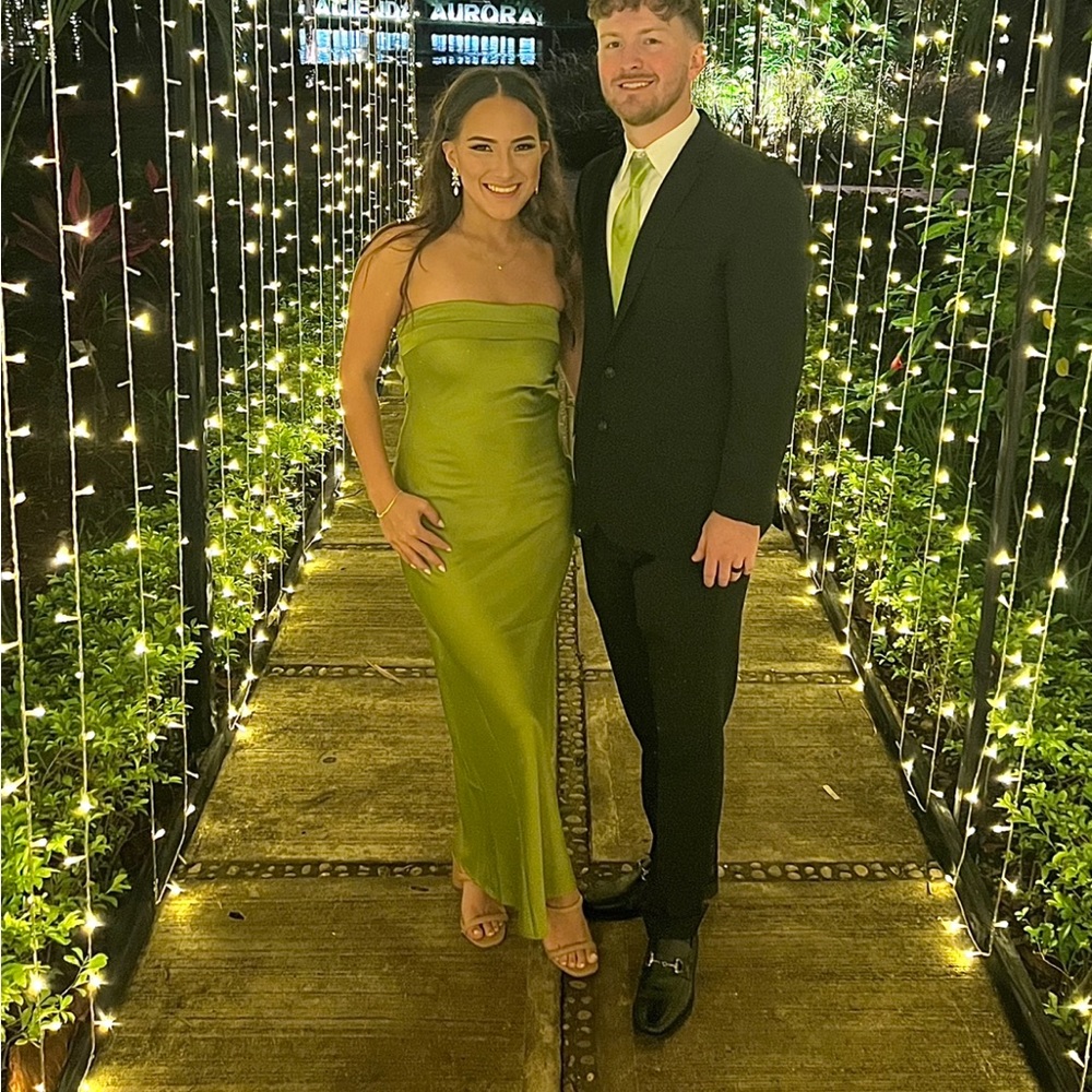 Green formal dress